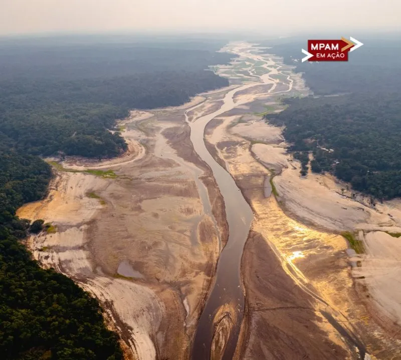 Foto de divulgação: MPAM fiscaliza ações contra estiagem em Manaquiri para garantir assistência às comunidades