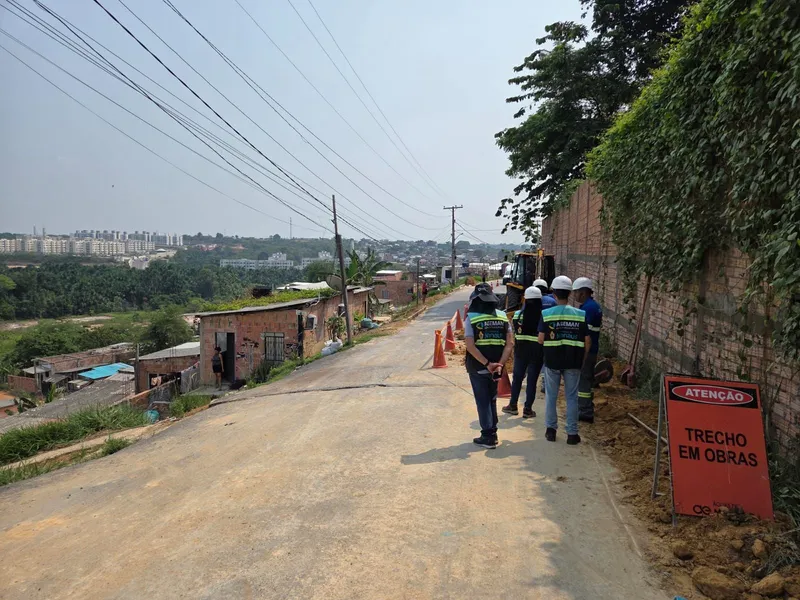 Foto de divulgação: Obras ampliam abastecimento de água para 8 mil pessoas na zona Norte de Manaus