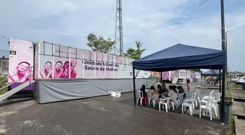 Foto de divulgação: Unidades móveis realizam exames gratuitos para prevenção do câncer de mama em Manaus